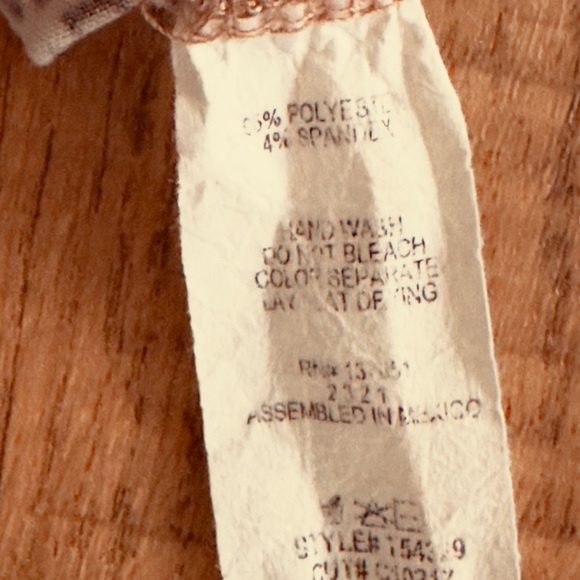 Gaze bodysuit high neck size Medium with small animal print - Picture 5 of 15